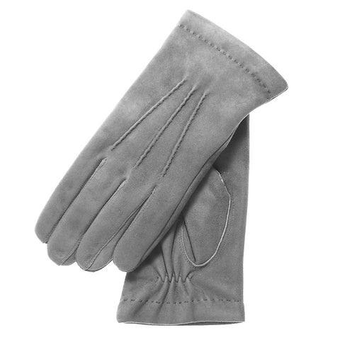 Gray Leather Gloves