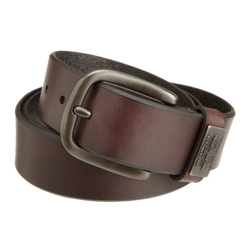 Brown Leather Men's Belt