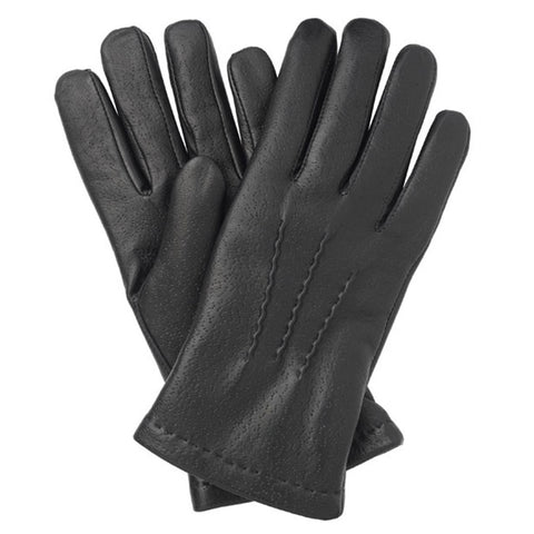 Black Leather Gloves