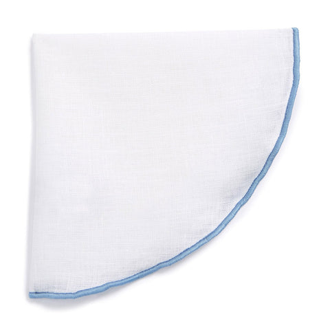Blue Trim on White