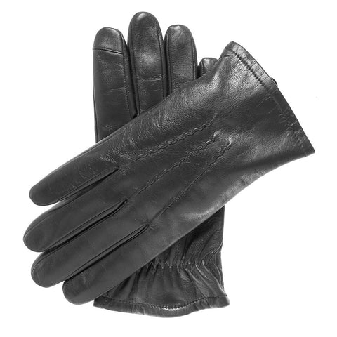 Black Leather Gloves